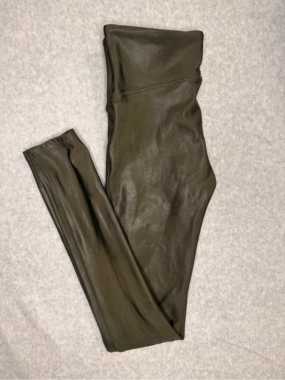 SPANX High-Waist Olive Green Sculpting Leggings